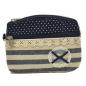 Preview: Handtasche Patchwork Kosmetiktasche Geldbörse Anker navy